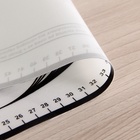 Коврик для выпечки и раскатки теста с разметкой, армированный, силикон, 59×38.5 см, белый - Фото 6