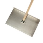 Лопата алюминиевая, ковш 295 × 500 мм, однобортная, толщина 1,5 мм, деревянный черенок - Фото 2