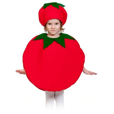 Карнавальный костюм «Помидор», текстиль, накидка, маска-шапочка, рост 98-128 см