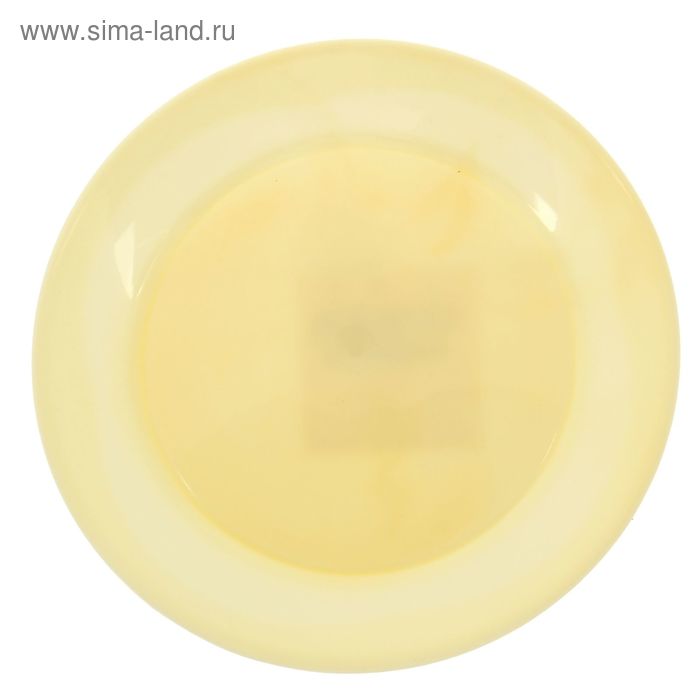 Тарелка 20 см, цвет лимонный - Фото 1