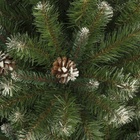 Искусственная ёлка заснеженная «ЕлкиТорг. Снежная королева» с шишками, 150 см, d нижнего яруса 100 см, 810 ПВХ веток на крючках - Фото 4