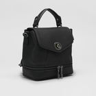 Сумка-рюкзак на молнии, 1 отдел с перегородкой, длинный ремень, цвет чёрный - Фото 2