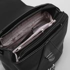 Сумка-рюкзак на молнии, 1 отдел с перегородкой, длинный ремень, цвет чёрный - Фото 6