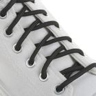 Шнурки для обуви круглые, с наполнителем, усиленные, d=4см, 90см, цвет чёрный - Фото 1