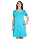 Платье женское DLs15-1, размер 52, рост 165-170 см, цвет бирюзовый - Фото 2