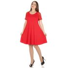 Платье женское DLs15-2, размер 52, рост 165-170 см, цвет красный - Фото 1
