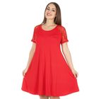 Платье женское DLs15-2, размер 52, рост 165-170 см, цвет красный - Фото 2