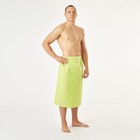 Полотенце вафельное для бани «Экономь и Я» (мужской килт), 75×144 см, цвет салатовый - Фото 1