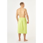 Полотенце вафельное для бани «Экономь и Я» (мужской килт), 75×144 см, цвет салатовый - Фото 2