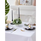 Скатерть "Этель" 150х300 см, однотонная цвет белый, пл. 192 г/м2, хл с ГМО - Фото 2