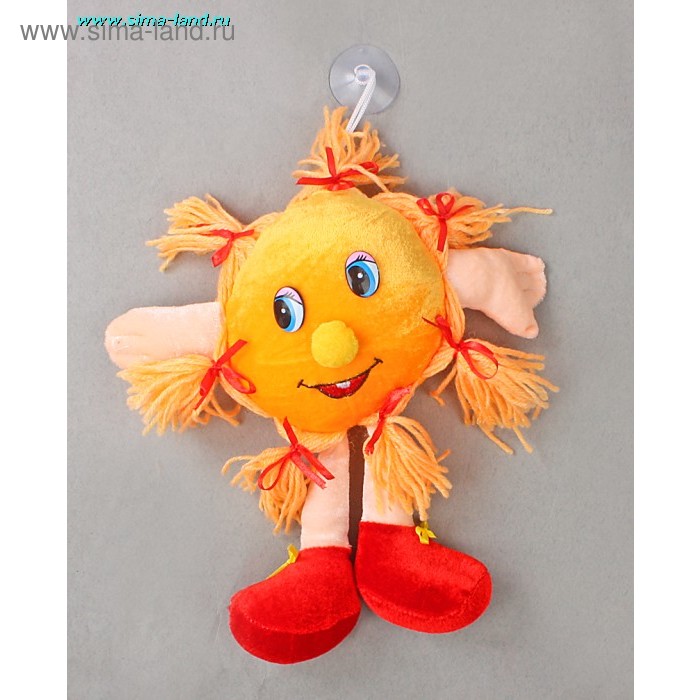 Мягкая игрушка - присоска музыкальная "Солнышко с лучиками" - Фото 1