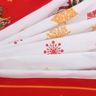 Скатерть "Доляна" Новогодние сани 150*250 см, 100% хлопок, рогожка, 162 г/м2 - Фото 3