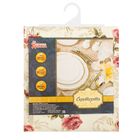 Скатерть "Доляна" Розы в провансе 150*200 см, 100% хлопок, рогожка, 162 г/м2 - Фото 4