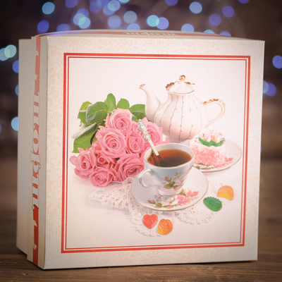 Кондитерская упаковка, короб, "Чаепитие" ,1 кг