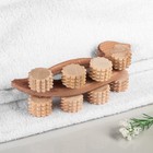 Массажер деревянный "Уточка", 8 роликов - Фото 3