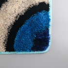 Коврик «Круги на воде», 45×75 см, цвет синий - Фото 4