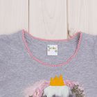 Комплект для девочки, рост 92 см, цвет серый/розовый AZ-431_М - Фото 3