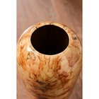 Ваза керамическая "Аурика", напольная, под мрамор, коричневая, 44 см, авторская работа - Фото 2