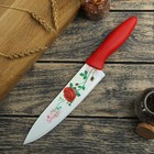 Нож кухонный с антиналипающим покрытием Доляна «Розарий», лезвие 20 см - Фото 1