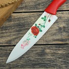 Нож кухонный с антиналипающим покрытием Доляна «Розарий», лезвие 20 см - Фото 2