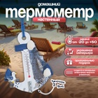 Термометр домашний настенный с крючком «Якорь с чайкой», 12×9.5×2.5 см - Фото 1