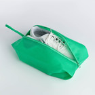 Сумка для обуви на молнии, цвет зелёный - Фото 3