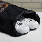 Сумка для обуви, наружный карман, цвет чёрный/оранжевый - Фото 3