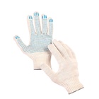 Перчатки рабочие, хб, вязка 10 класс, 6 нитей, размер 9, с ПВХ точками, белые, «ЛЕОН ГРУПП» - Фото 7