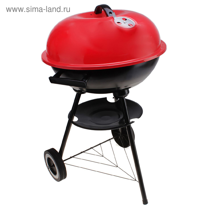 УЦЕНКА Барбекю, d=44 см, с крышкой, на колёсиках - Фото 1