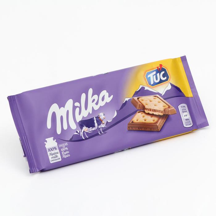 Шоколадная плитка Milka Tuc, 87 г - Фото 1