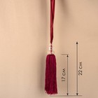 Кисть для штор «Камила», 60 ± 1 см, цвет бордовый - Фото 1