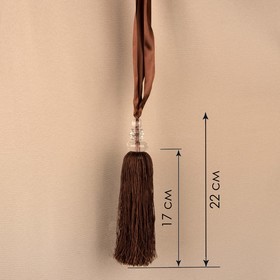 Кисть для штор «Камила», 60 ± 1 см, цвет коричневый