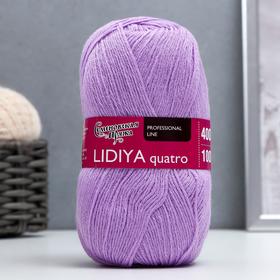 Пряжа Lidiya quatro (Лидия кватро) 50% шерсть, 50% акрил 400м/100гр (65 сир.дали) 2513013