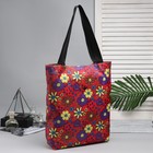 Сумка хозяйственная, складная, трансформируется в кошелёк, водонепроницаемая, цвет красный - Фото 2