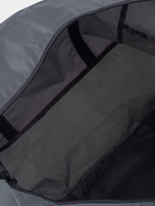 Сумка дорожная на молнии, складная в косметичку, наружный карман, держатель для чемодана, серая, голубая - Фото 5