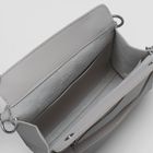 Сумка женская, отдел на магнитах, наружный карман, регулируемый ремень, цвет светло-серый - Фото 5