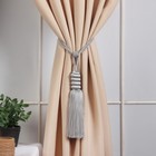 Кисть для штор «Наргиз», 70(±1) см, цвет серебряный - Фото 1