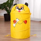 Корзина для хранения игрушек «Собачка с косточкой» с ручками и крышкой - Фото 5