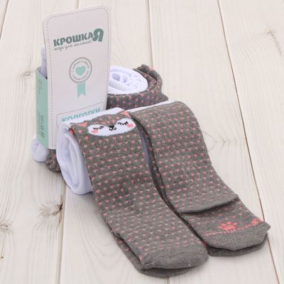 Колготки детские Крошка Я "Лисичка", размер 62-68 см, 3-6 мес.