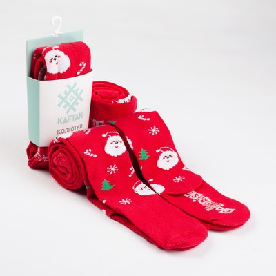 Колготки детские KAFTAN «Дед мороз», рост 116-122 см, 6-7 лет
