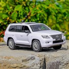 Машина радиоуправляемая Lexus LX570, масштаб 1:14, работает от аккумулятора, световые эффекты, цвет белый - Фото 14