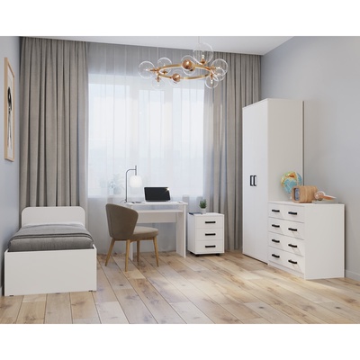 Комод для хранения «Клик Мебель», 5 выдвижных ящиков, 900×480×800 мм, цвет белый