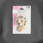 Подхват для штор «Цветок», d=5 см, цвет золотой - Фото 3