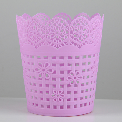 Корзинка пластиковая для хранения «Плетение», 10,5×10,5×11,5 см, цвет МИКС