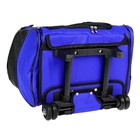 Сумка-рюкзак на колесах для животных с выдвижной ручкой, 38 х 29 х 47 см, синяя - Фото 11