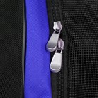 Сумка-рюкзак на колесах для животных с выдвижной ручкой, 38 х 29 х 47 см, синяя - Фото 13