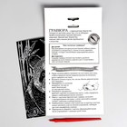 Гравюра «Панда» с металлическим эффектом «серебро» А5 - Фото 3