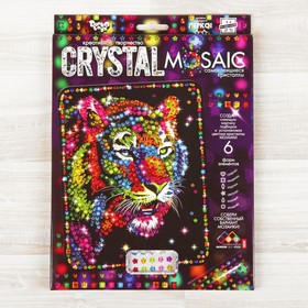 Набор для создания мозаики «Тигр» CRYSTAL MOSAIC, на тёмном фоне 2604011