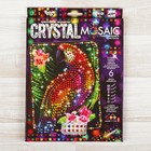 Набор для создания мозаики «Попугай» CRYSTAL MOSAIC, на тёмном фоне - Фото 1