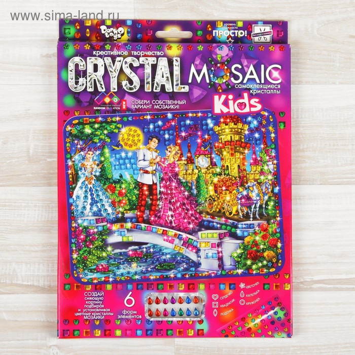 Набор для создания мозаики серии CRYSTAL MOSAIC, на тёмном фоне - Фото 1